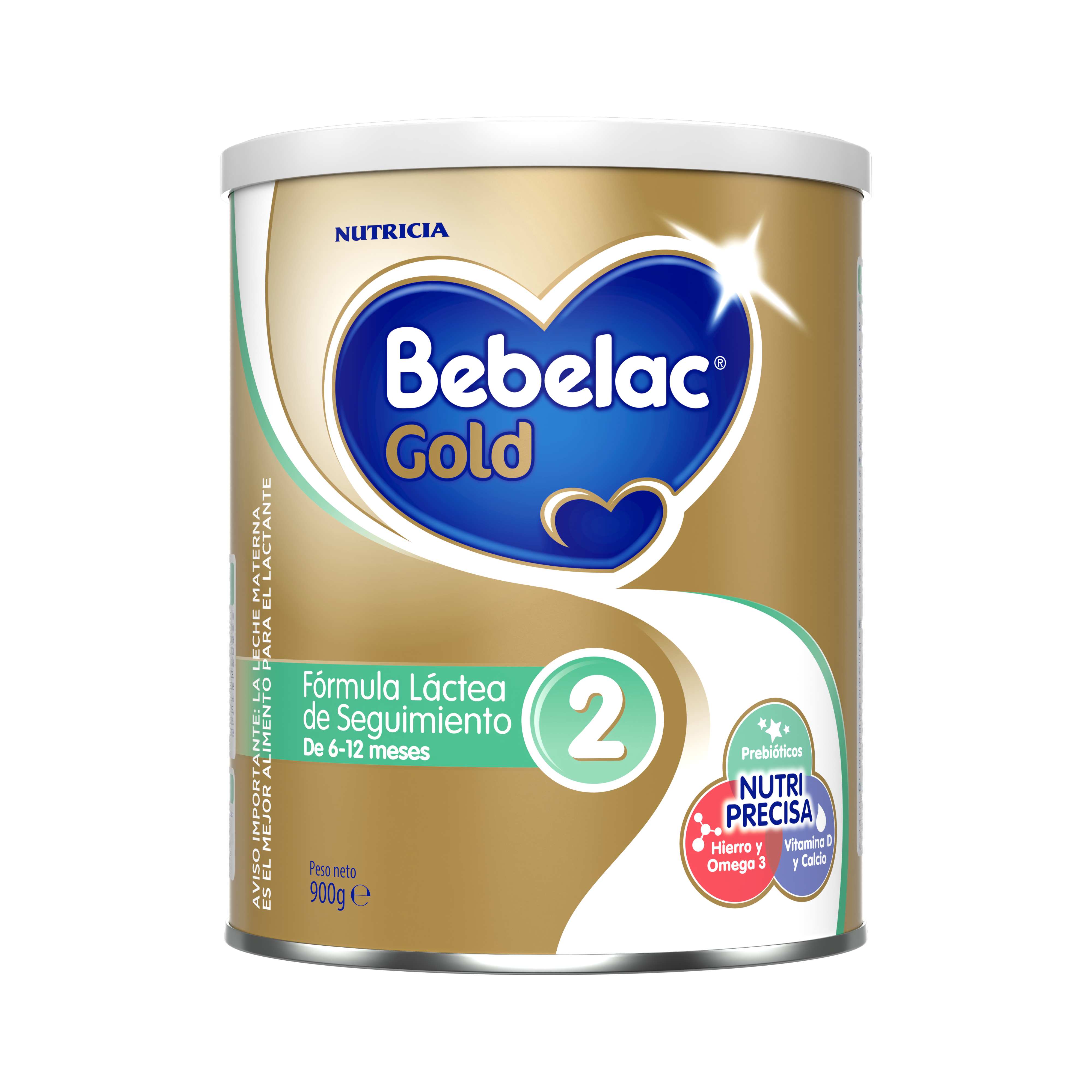 Bebelac Gold 2 Bebelac 2 fórmula láctea de seguimiento polvo para bebés 6 a 12 meses lata 900g  - Bebeclub Ecuador