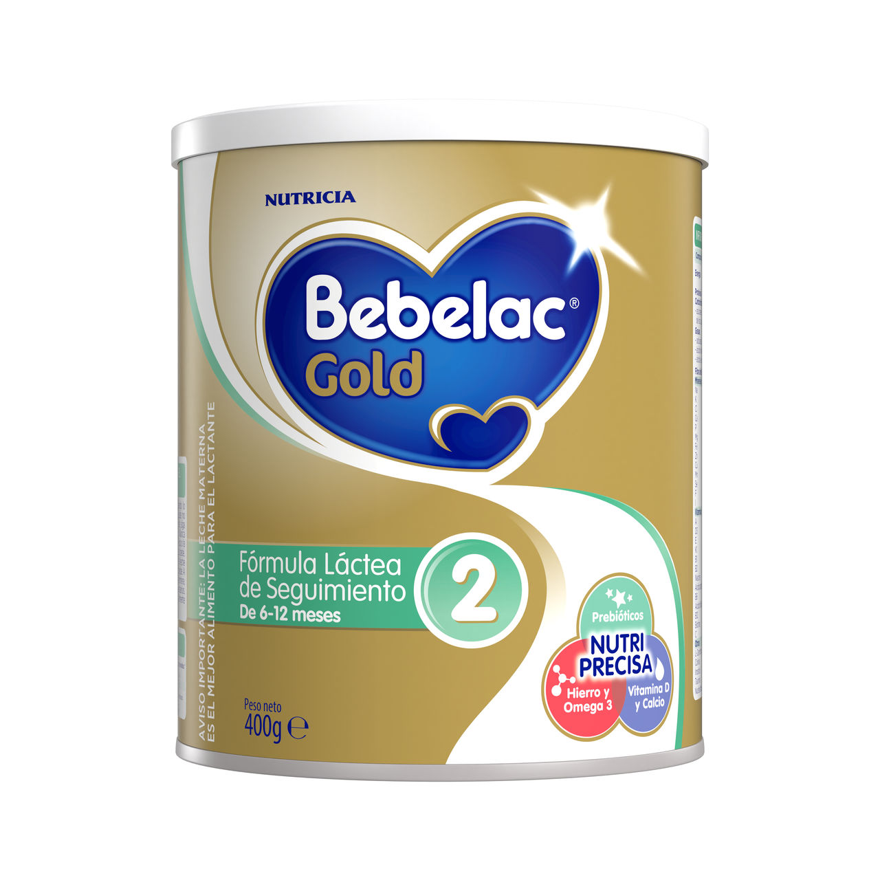 Bebelac Gold 2 Bebelac 2 fórmula láctea de seguimiento polvo para bebés 6 a 12 meses lata 400g  - Bebeclub Ecuador