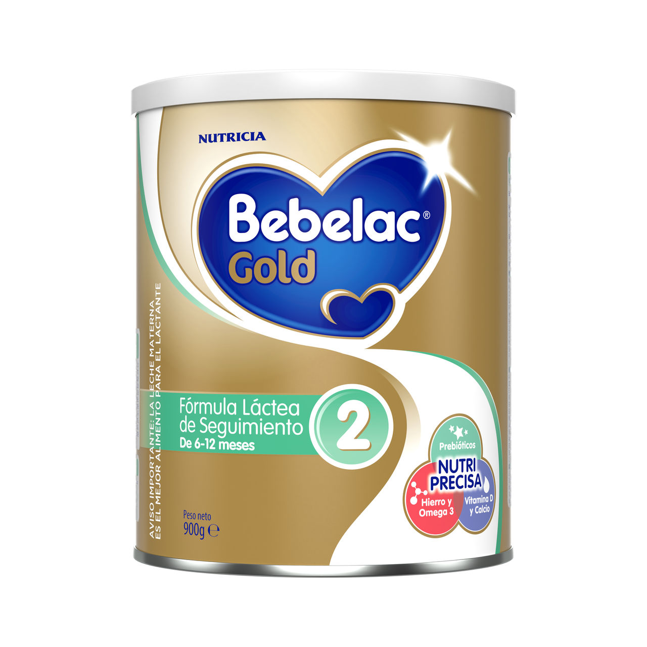 Bebelac Gold 2 Bebelac 2 fórmula láctea de seguimiento polvo para bebés 6 a 12 meses lata 900g  - Bebeclub Ecuador